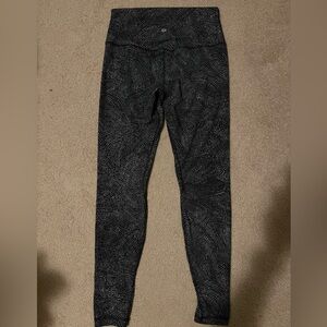 lululemon athletica Black Patterned Leggings